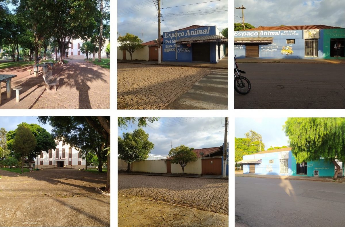 Fotos recentes da praça na Vila Odilon e da casa onde nasci em Ourinhos