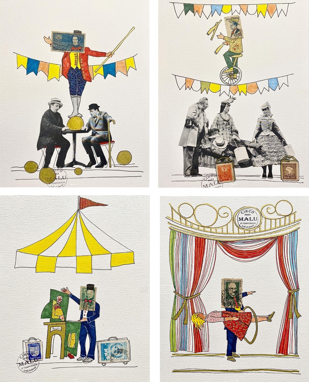 Goca Moreno: Desenhos da coleção “Circo para Malu” – 3ª temporada