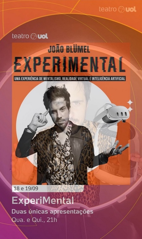 “ExperiMental”, show de João Blümel, o famoso mentalista português