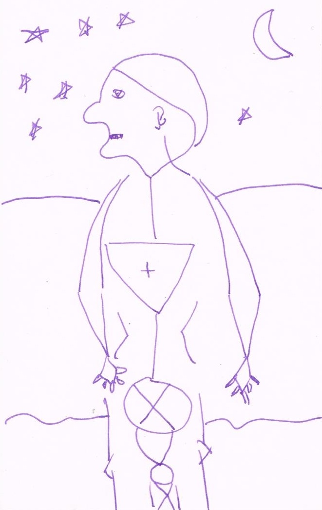 Magoo ao luar e estrelas