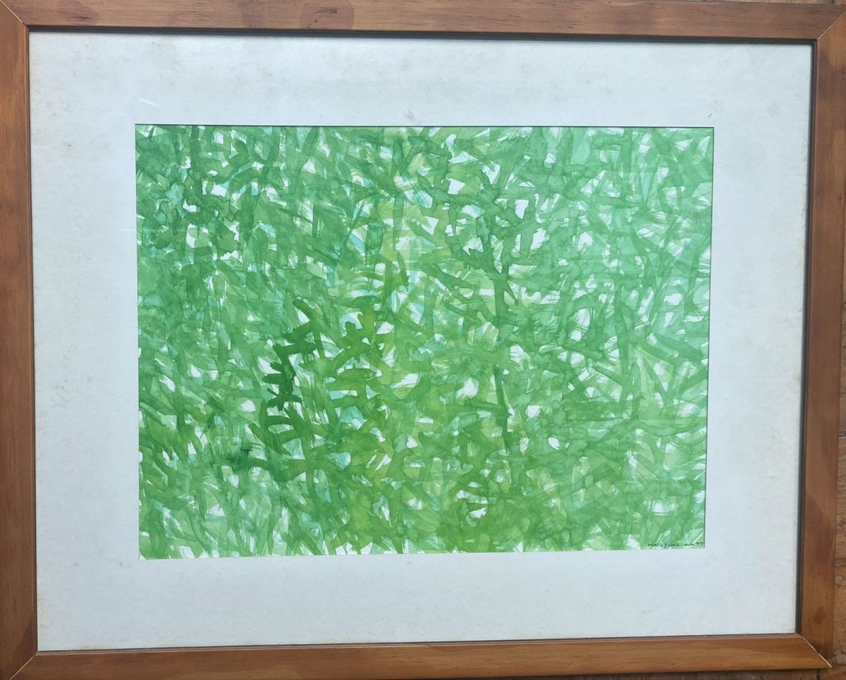 Algo do verde se revelando (Recém emoldurado)