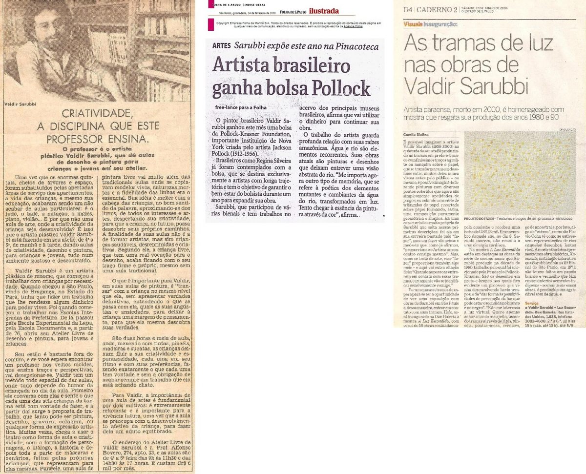 Sarubbi nos jornais: Jornal da Tarde, Folha e Estadão