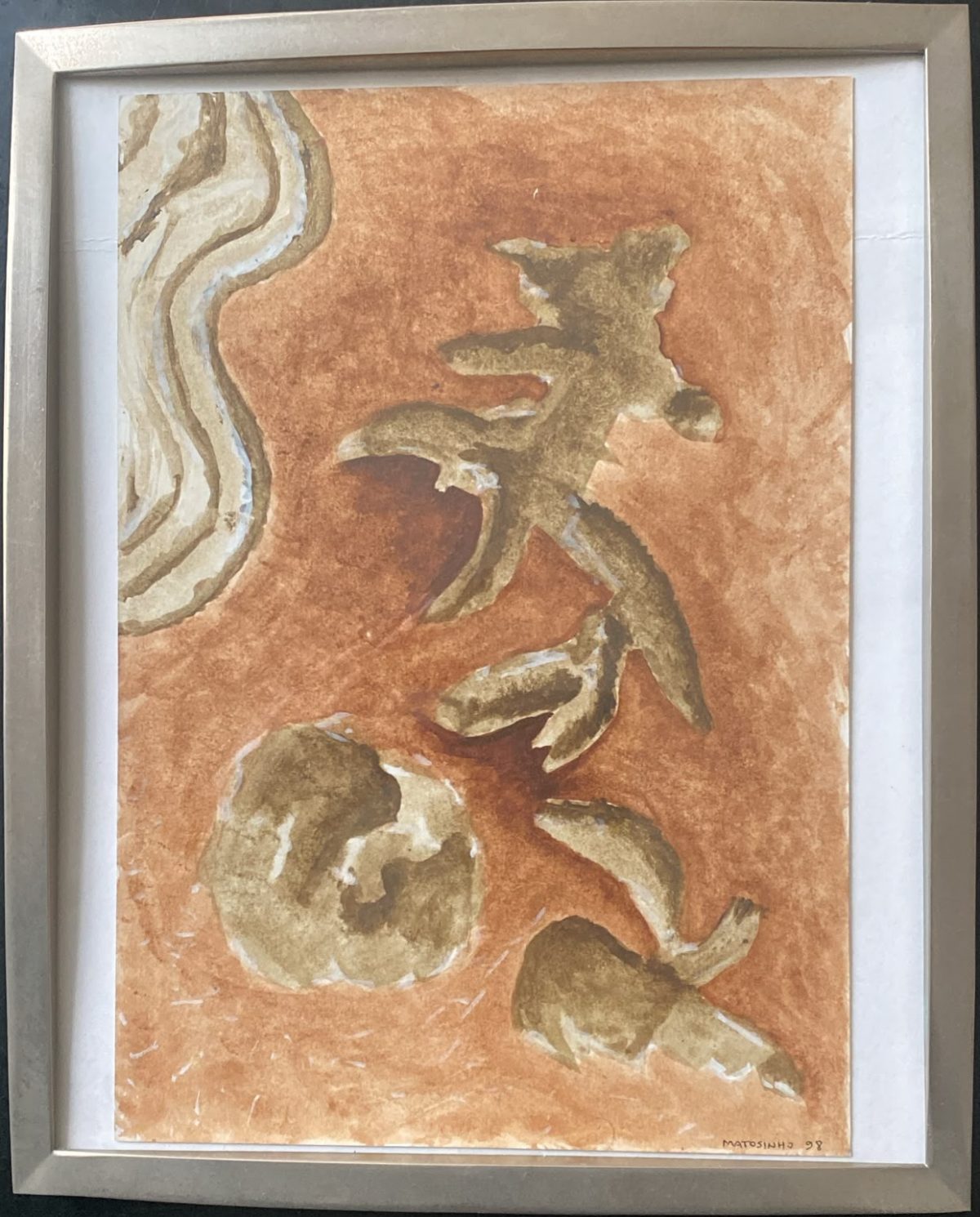 Arte marrom (Recém emoldurado)